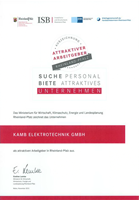Auszeichnung Attraktiver Arbeitgeber Rheinland-Pfalz